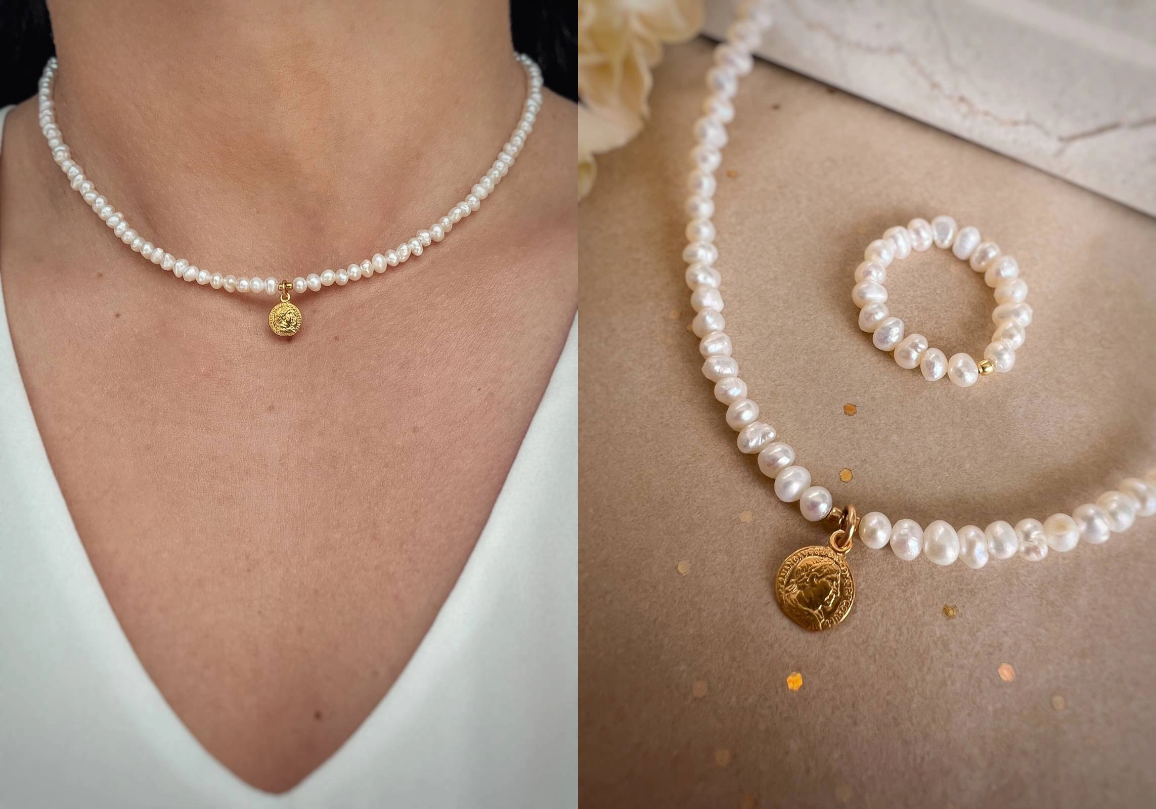 Naszyjniki z perłami na wesele