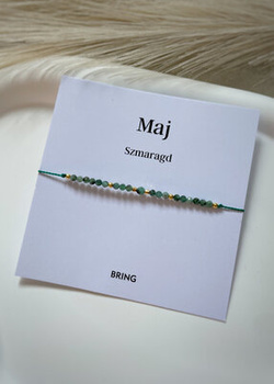 Birthstone Bracelet for May Gold-Plated Silver