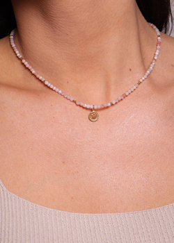 Necklace made of natural spinel stones