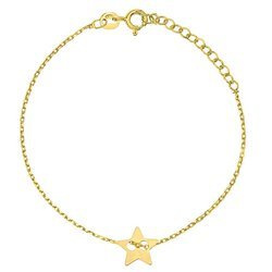 Gold-plated celebrity star bracelet