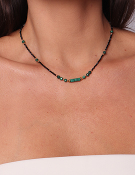 Necklace made of natural spinel stones