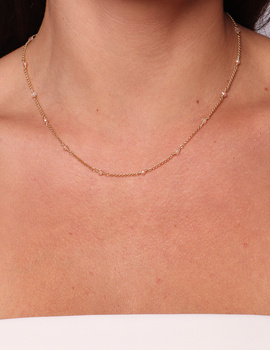 Necklace made of natural stones dendritic agate gold-plated toggle with a pendant