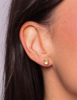 3 cm gold-plated, faceted hoop earrings