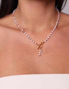 Necklace made of natural spinel stones