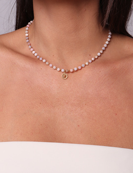 Necklace made of natural spinel stones