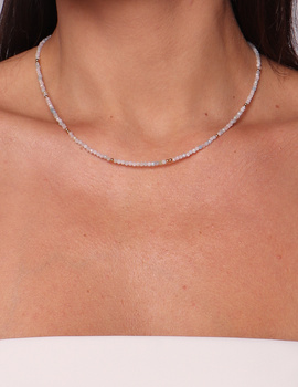 Naszyjnik choker z kamieni naturalnych morganit