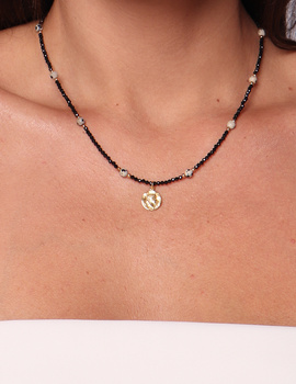 Necklace made of natural spinel stones