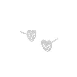 Openwork hearts celebrity earrings