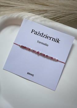 Birthstone Bracelet for October Silver