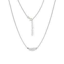 Silver necklace with openwork coreana chain