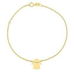 Gold-plated bracelet angel