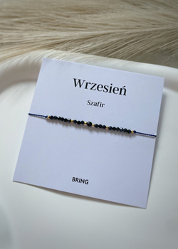 Birthstone Bracelet for September Gold-Plated Silver