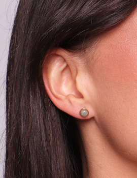 3 cm gold-plated, faceted hoop earrings