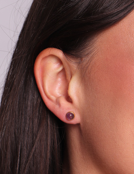 3 cm gold-plated, faceted hoop earrings